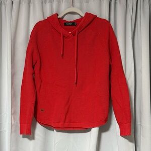 Ralph Lauren Red Women's Hoodie Size XL